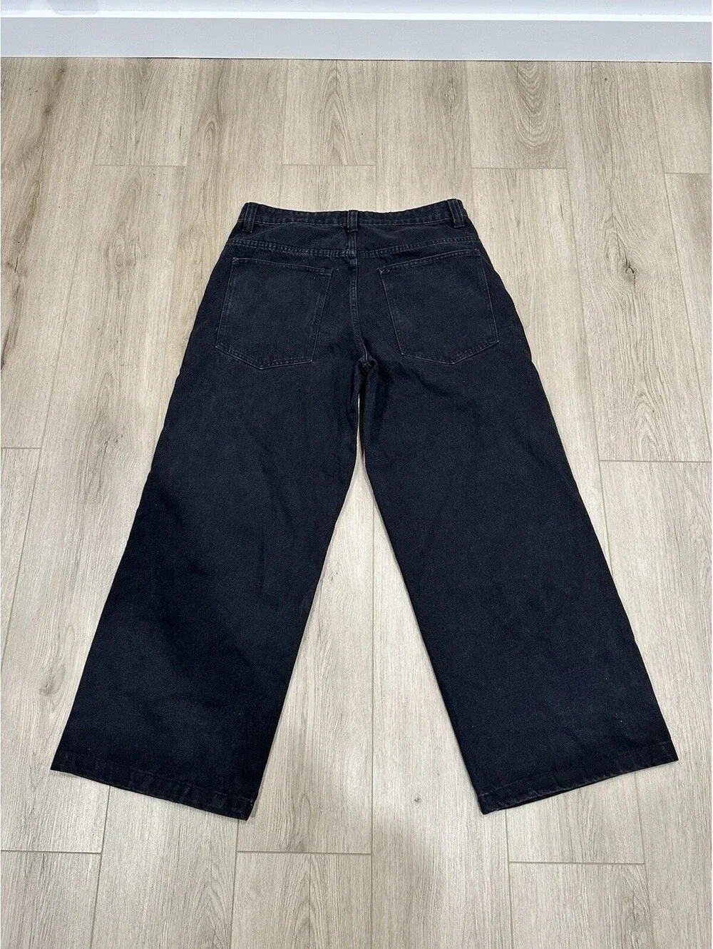 NWT Jaded London Jeans Mens 34x30 Black Wide Leg Colossus Fit Denim